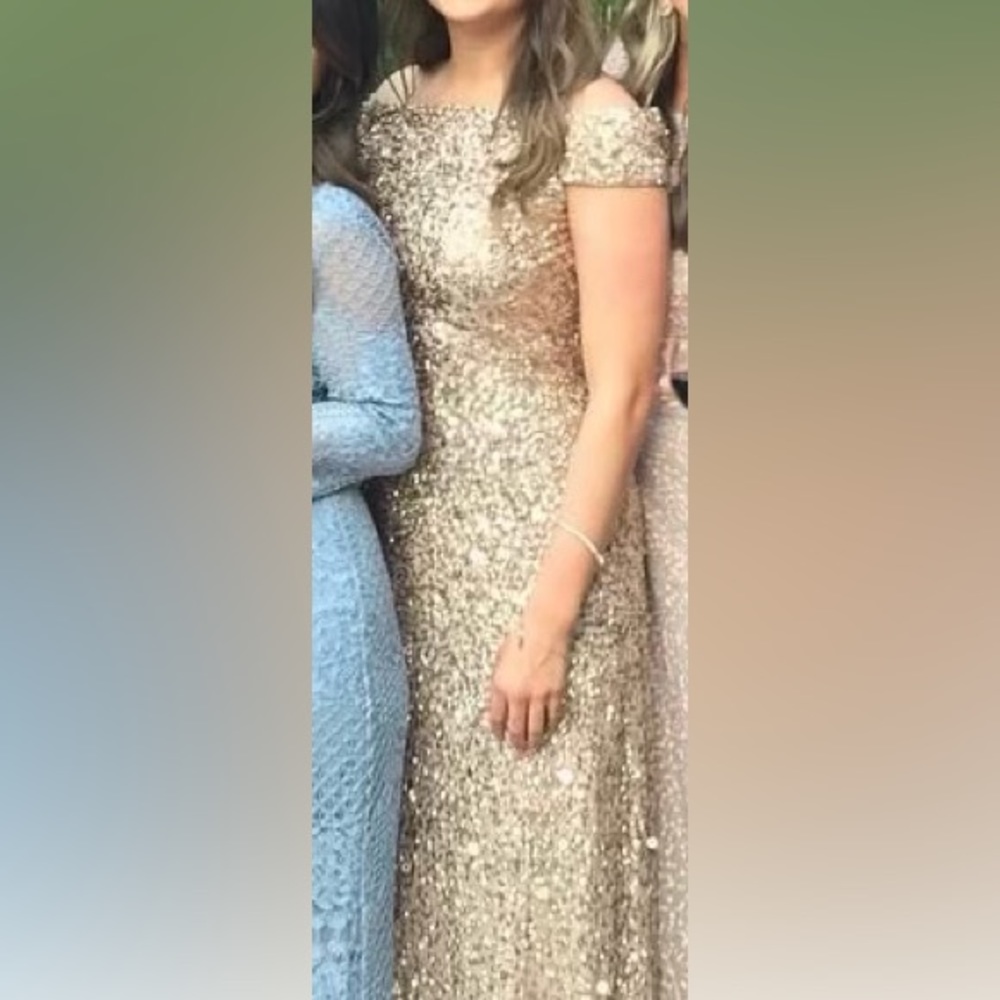 Formal Gold Sequin Dress